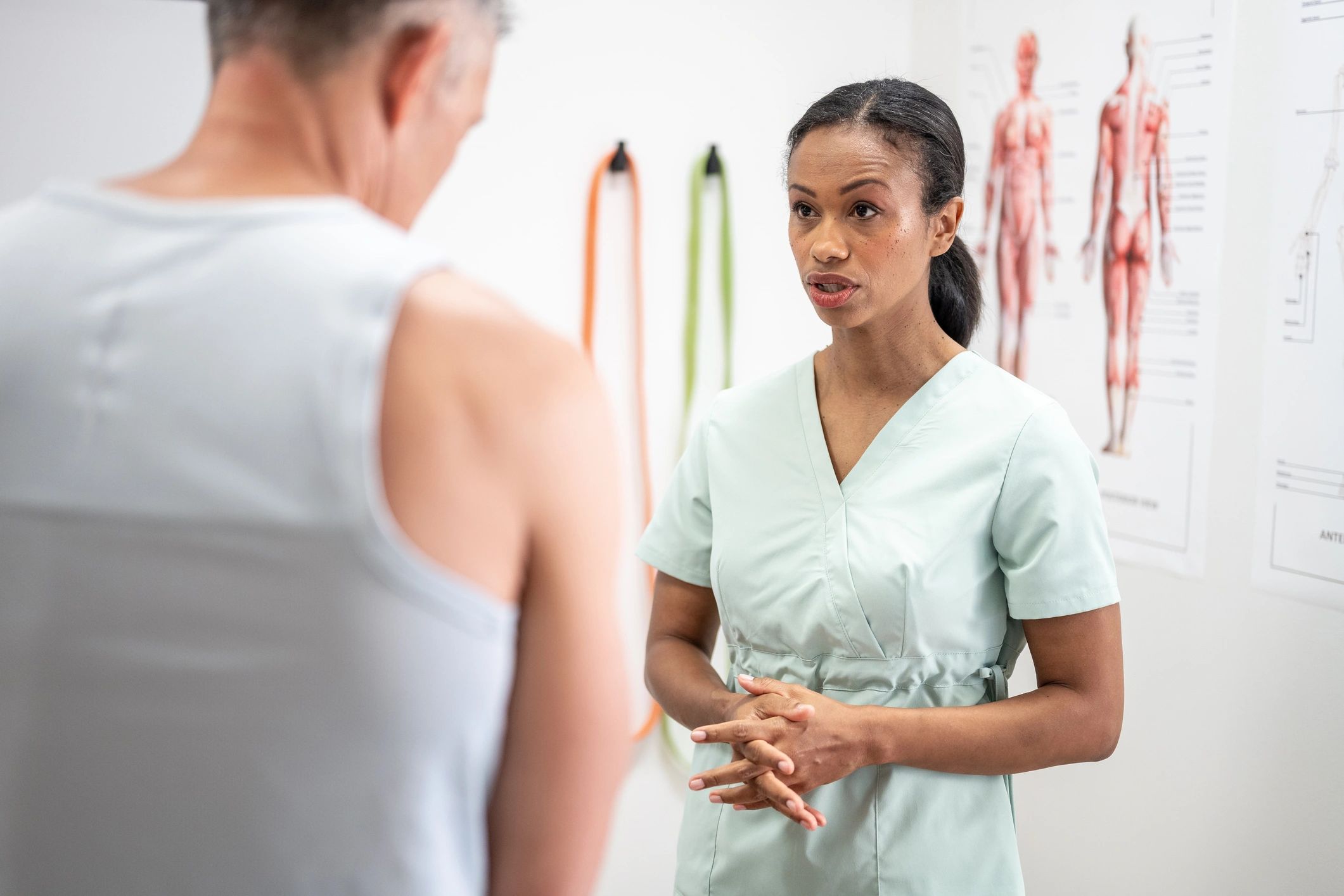Clinical consultation representing clear next steps in care